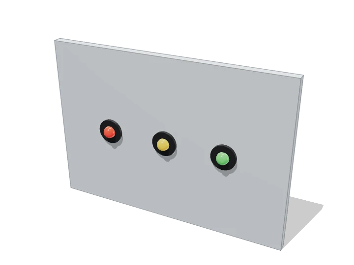 LEDs 5 mm ×3 (M) von außen