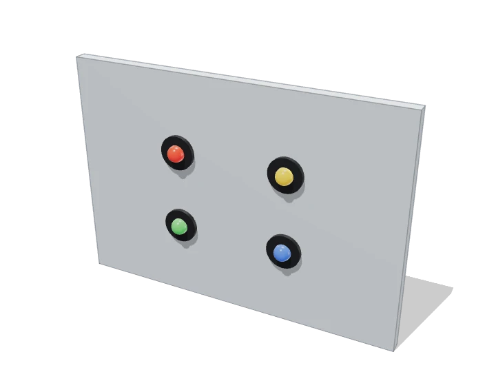 LEDs 5 mm ×4 (M) von außen