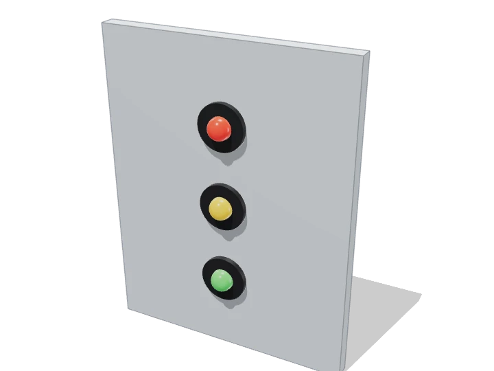 LEDs 5 mm ×3 (S) von außen