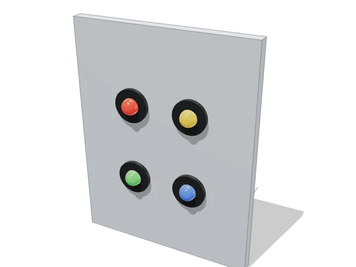 LEDs 5 mm ×4 (S) von außen